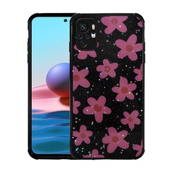 Xiaomi Redmi Note 10S Kılıf Simli Desenli Kamera Korumalı Parlak Zore Popy Kapak - 2