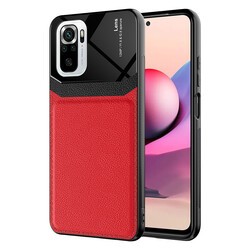 Xiaomi Redmi Note 10S Kılıf Zore Emiks Kapak Kırmızı