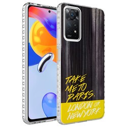 Xiaomi Redmi Note 11 Global Case Airbag Edge Colorful Patterned Silicone Zore Elegans Cover - 5