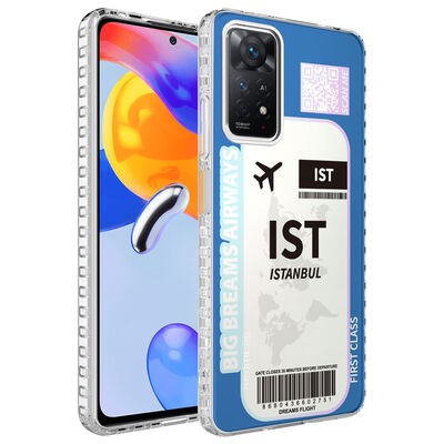 Xiaomi Redmi Note 11 Global Kılıf Airbag Kenarlı Renkli Desenli Silikon Zore Elegans Kapak - 3