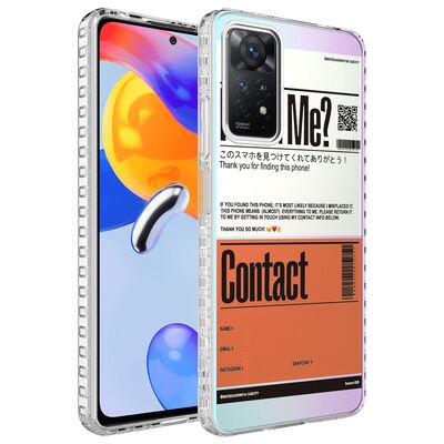 Xiaomi Redmi Note 11 Global Kılıf Airbag Kenarlı Renkli Desenli Silikon Zore Elegans Kapak - 9