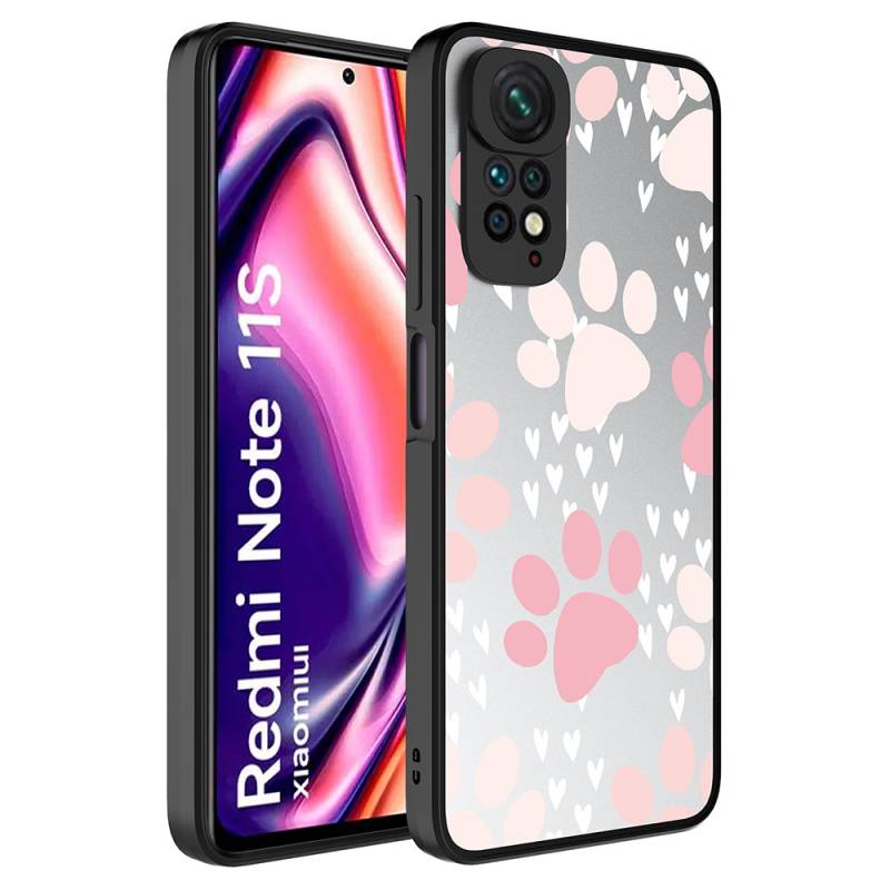 Xiaomi Redmi Note 11 Global Kılıf Aynalı Desenli Kamera Korumalı