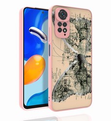 Xiaomi Redmi Note 11 Global Kılıf Desenli Kamera Korumalı Parlak Zore Nora Kapak NO4