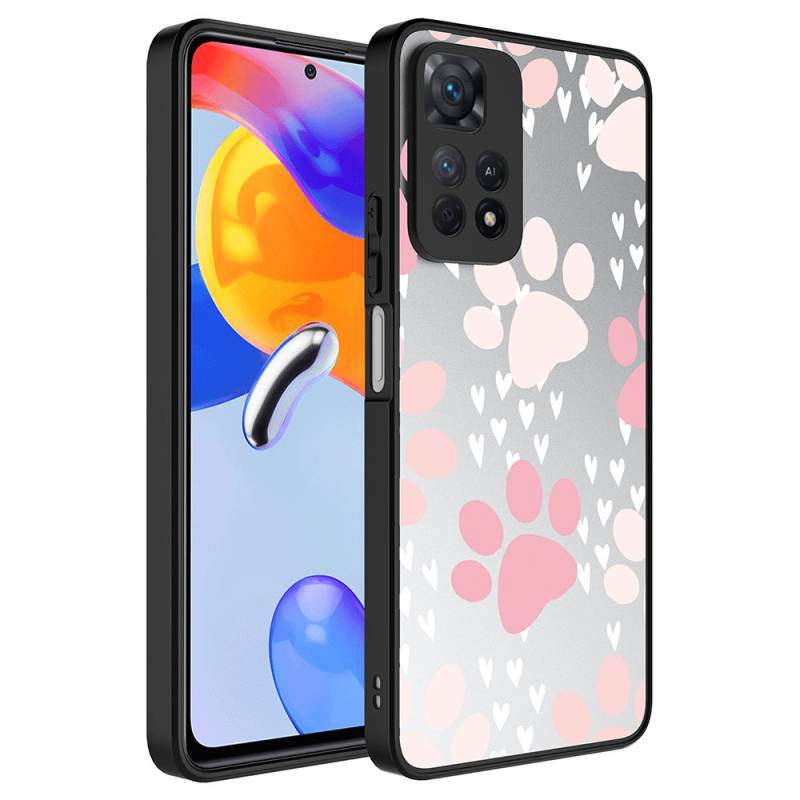 Xiaomi Redmi Note 11 Pro 5G Kılıf Aynalı Desenli Kamera Korumalı Parlak Zore Mirror Kapak - 3