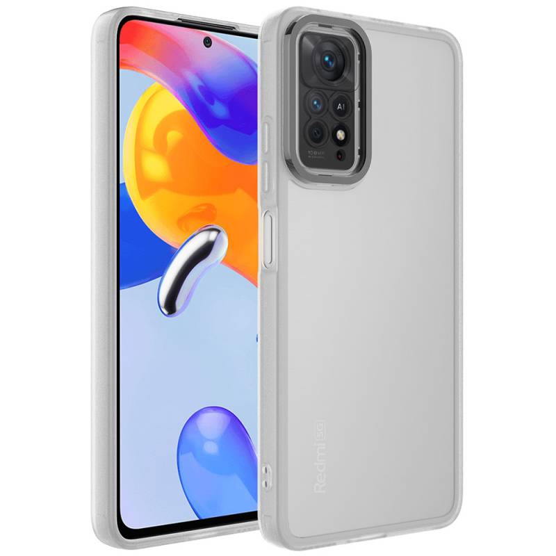 Xiaomi Redmi Note 11 Pro 5G Kılıf Kamera Korumalı Transparan Zore Post Kapak - 8