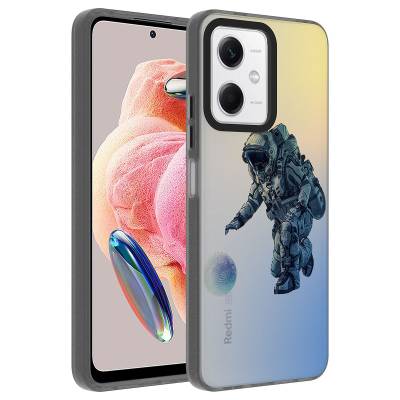 Xiaomi Redmi Note 12 4G Kılıf Desenli Zore Dragon Sert Kapak - Zore