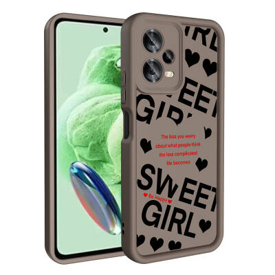 Xiaomi Redmi Note 12 5G Case Camera Protected Printed Back Surface Zore Klas Cover - Zore