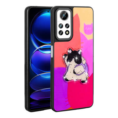 Xiaomi Redmi Note 12 Pro 4G Kılıf Parlayan Kabartmalı İkonik Figürlü Zore Amas Silikon Kapak - Zore