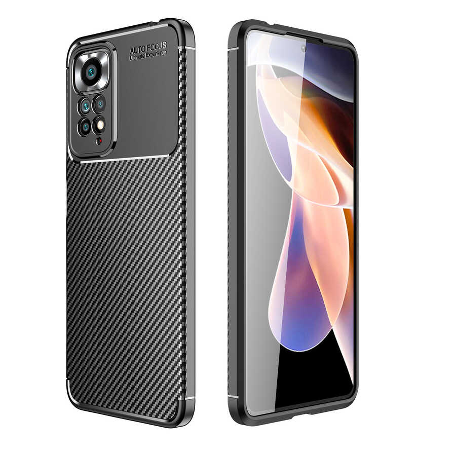 Xiaomi Redmi Note 12 Pro 4G Kılıf Zore Negro Silikon Kapak - Siyah