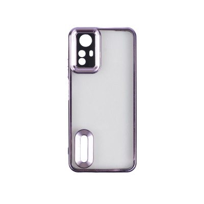 Xiaomi Redmi Note 12S Case Camera Protection Logo Showing Zore Omega Cover Lila