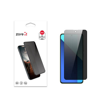 Xiaomi Redmi Note 13 4G Zore New 5D Privacy Temperli Ekran Koruyucu - Zore