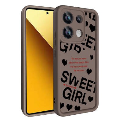 Xiaomi Redmi Note 13 Pro 4G Case Camera Protected Printed Back Surface Zore Klas Cover - 3