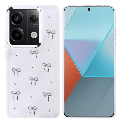 Xiaomi Redmi Note 13 Pro 4G Case Silvery Transparent Zore Kutup Cover Airbag Design - Zore