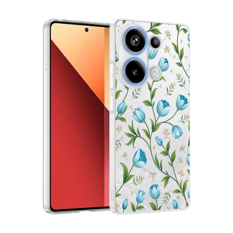 Xiaomi Redmi Note 13 Pro 4G Case with Camera Protector, Patterned Zore Clip Cover - 2