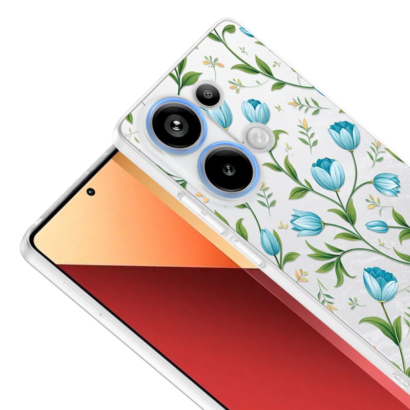 Xiaomi Redmi Note 13 Pro 4G Case with Camera Protector, Patterned Zore Clip Cover - 10