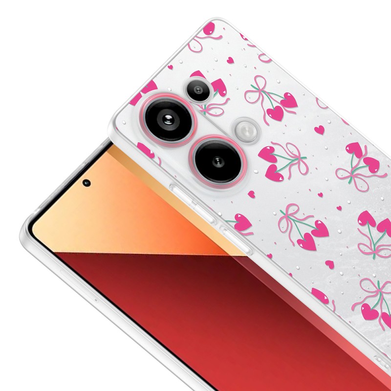 Xiaomi Redmi Note 13 Pro 4G Case with Camera Protector, Patterned Zore Clip Cover - 12