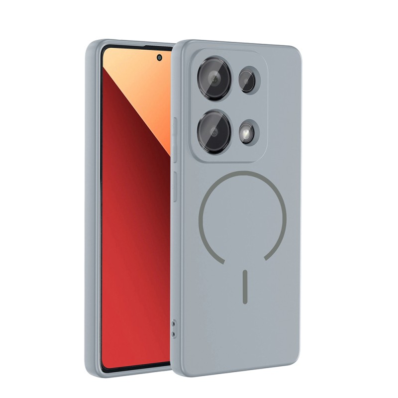 Xiaomi Redmi Note 13 Pro 4G Case Zore Meta Cover with M-safe Charging Feature - 4