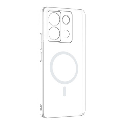 Xiaomi Redmi Note 13 Pro 4G Kamera Korumalı M-Safe Şarj Özellikli Şeffaf Zore London Sert PC Kapak - 3