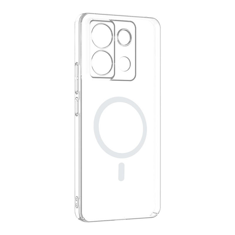 Xiaomi Redmi Note 13 Pro 4G Kamera Korumalı M-Safe Şarj Özellikli Şeffaf Zore London Sert PC Kapak - 3