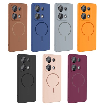 Xiaomi Redmi Note 13 Pro 4G Kılıf M-safe Şarj Özellikli Zore Meta Kapak - 22