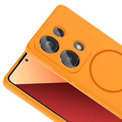 Xiaomi Redmi Note 13 Pro 4G Kılıf M-safe Şarj Özellikli Zore Meta Kapak - 17