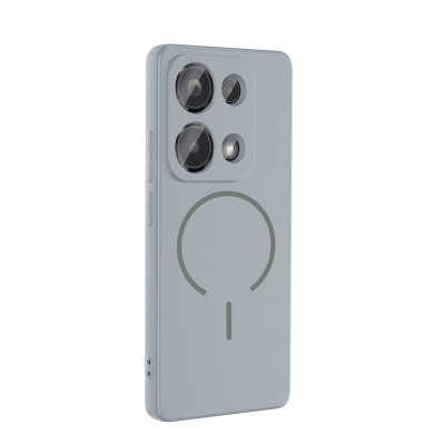 Xiaomi Redmi Note 13 Pro 4G Kılıf M-safe Şarj Özellikli Zore Meta Kapak - 14