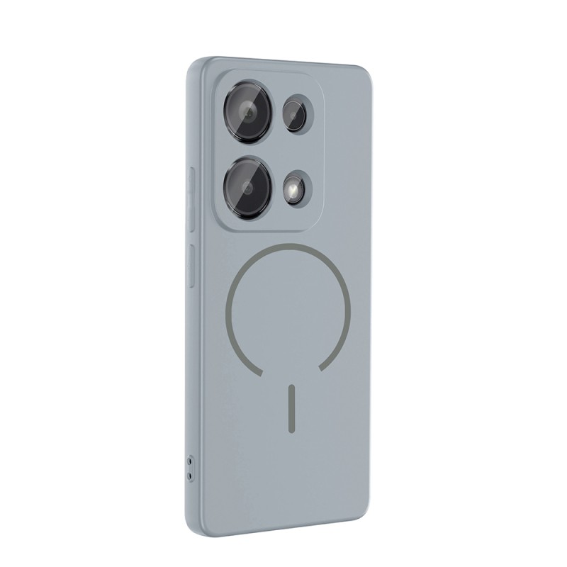 Xiaomi Redmi Note 13 Pro 4G Kılıf M-safe Şarj Özellikli Zore Meta Kapak - 14