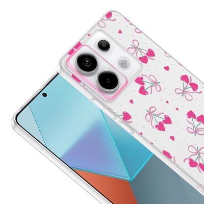Xiaomi Redmi Note 13 Pro 5G Case with Camera Protector, Patterned Zore Clip Cover - 11