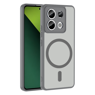 Xiaomi Redmi Note 13 Pro 5G Case with M-safe Charging Feature Zore Flat Cover - Zore