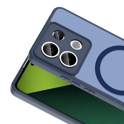 Xiaomi Redmi Note 13 Pro 5G Case with M-safe Charging Feature Zore Flat Cover - 10