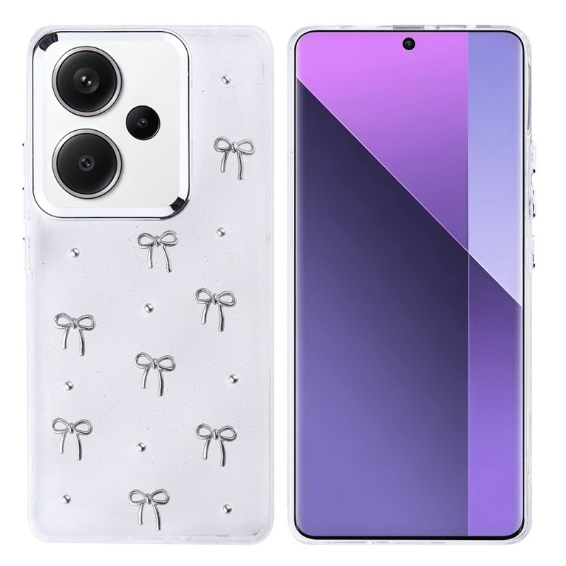 Xiaomi Redmi Note 13 Pro Plus 5G Case Airbag Design Glitter Transparent Zore Kutup Cover - 3