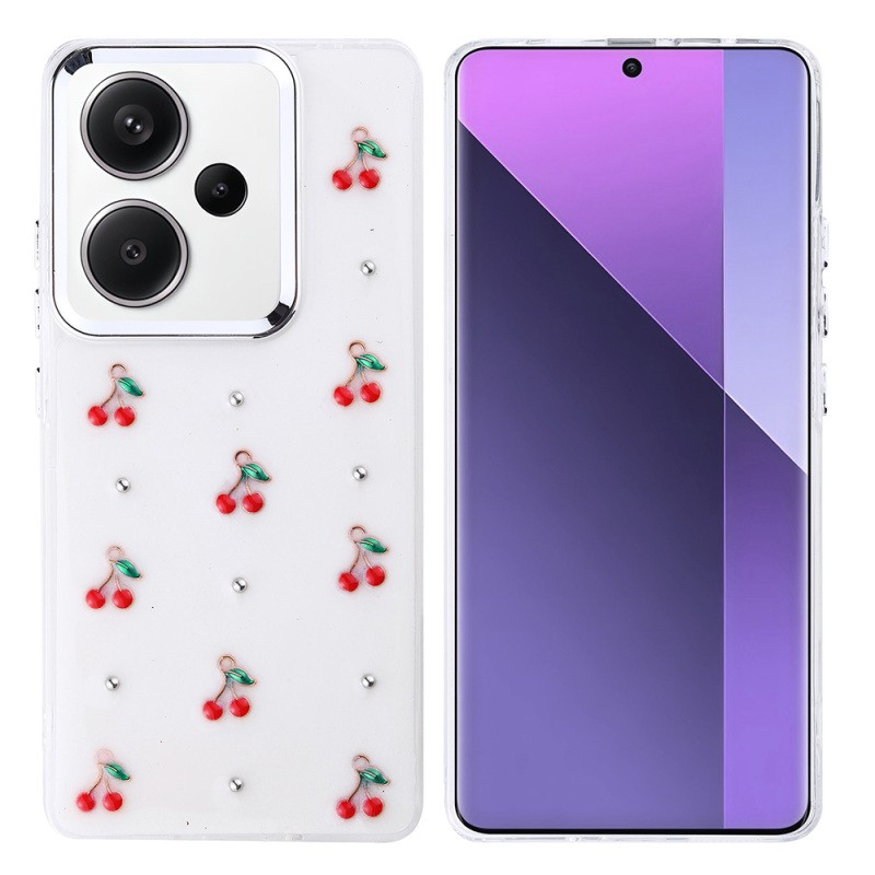 Xiaomi Redmi Note 13 Pro Plus 5G Case Airbag Design Glitter Transparent Zore Kutup Cover - 4