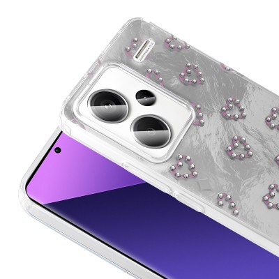 Xiaomi Redmi Note 13 Pro Plus 5G Case Camera Protection Figured Zore Ponti Silicone Cover - 13