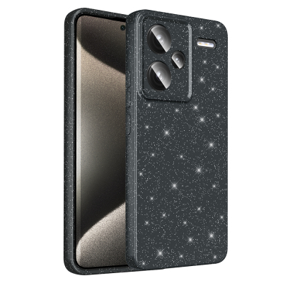 Xiaomi Redmi Note 13 Pro Plus 5G Case Camera Protection Glitter Luxury Zore Koton Cover - Zore