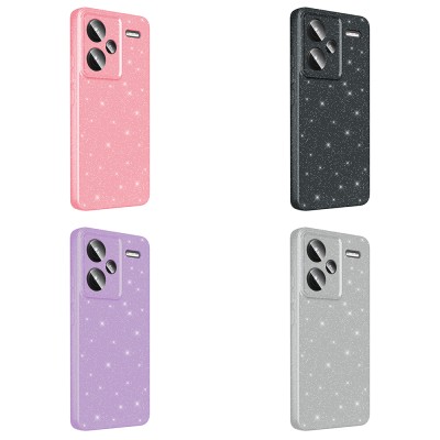 Xiaomi Redmi Note 13 Pro Plus 5G Case Camera Protection Glitter Luxury Zore Koton Cover - 14