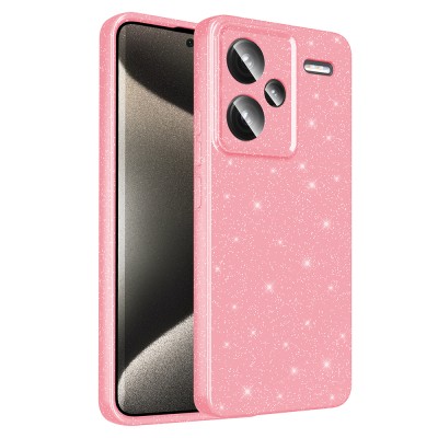 Xiaomi Redmi Note 13 Pro Plus 5G Case Camera Protection Glitter Luxury Zore Koton Cover - 5