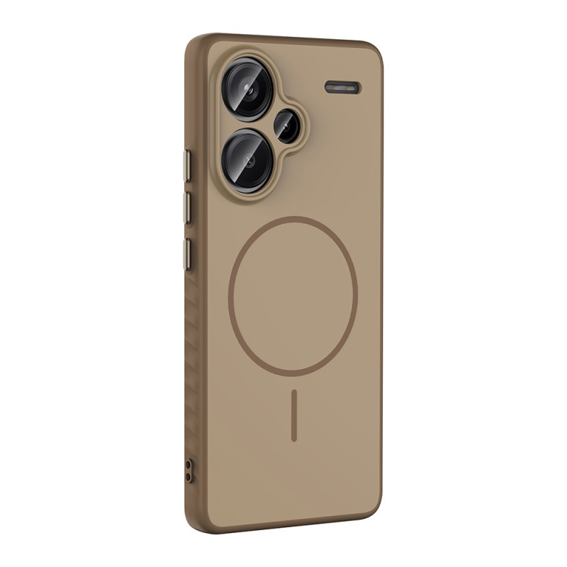 Xiaomi Redmi Note 13 Pro Plus 5G Case M-safe Charging Feature Zore Tea Cover - 6