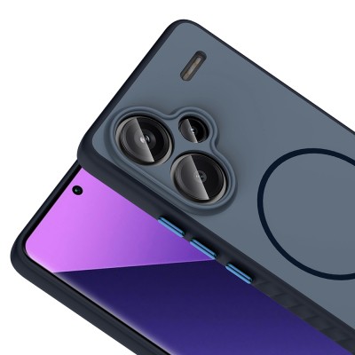 Xiaomi Redmi Note 13 Pro Plus 5G Case M-safe Charging Feature Zore Tea Cover - 11
