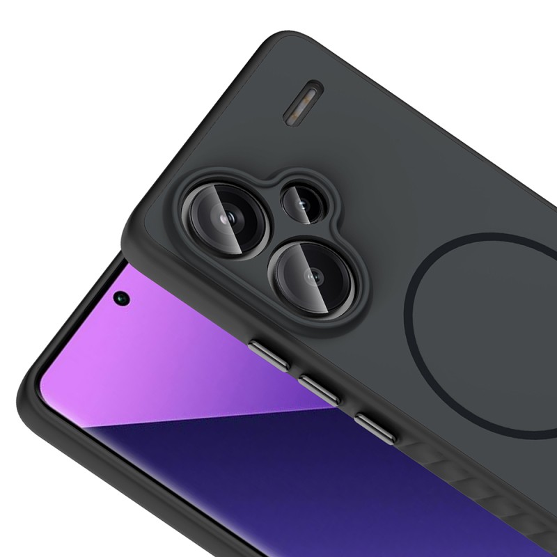 Xiaomi Redmi Note 13 Pro Plus 5G Case M-safe Charging Feature Zore Tea Cover - 13