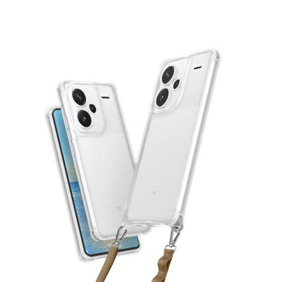 Xiaomi Redmi Note 13 Pro Plus 5G Case Zore Snap Silicone Cover with Airbag and Attachable Strap - Zore