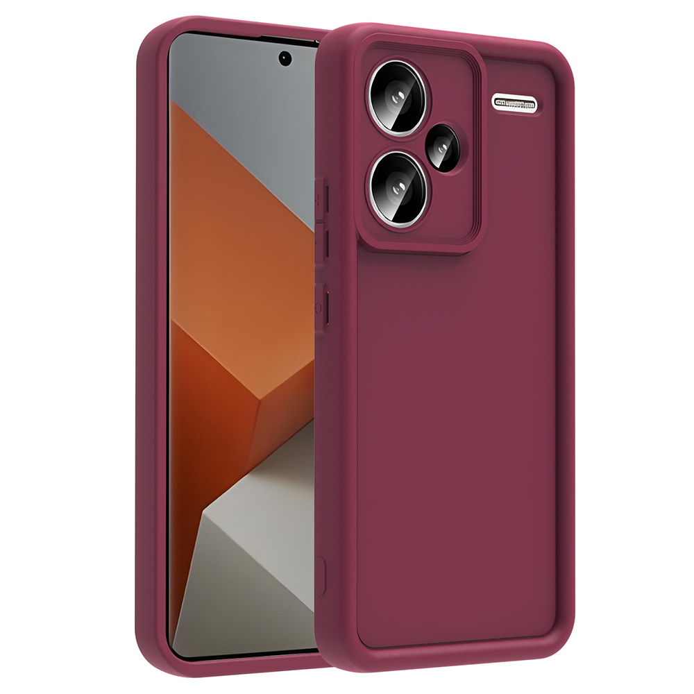 Redmi Note 13 Pro Plus Kılıf Kamera Korumalı NXXA Ananas Kapak - Mürdüm