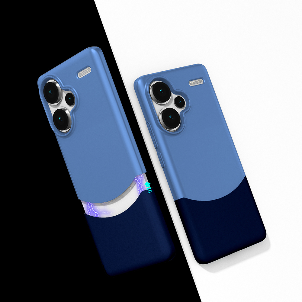 Redmi Note 13 Pro Plus 5G Kılıf Mıknatıslı NXXA Duble Kapak - Lacivert