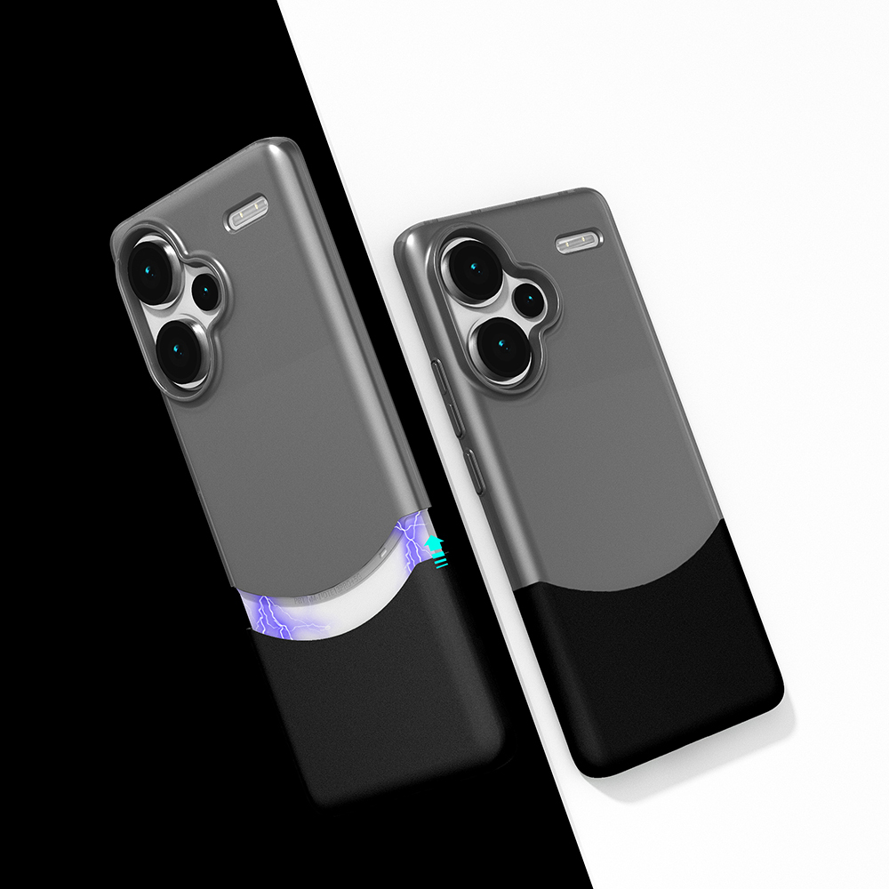 Redmi Note 13 Pro Plus 5G Kılıf Mıknatıslı NXXA Duble Kapak - Siyah