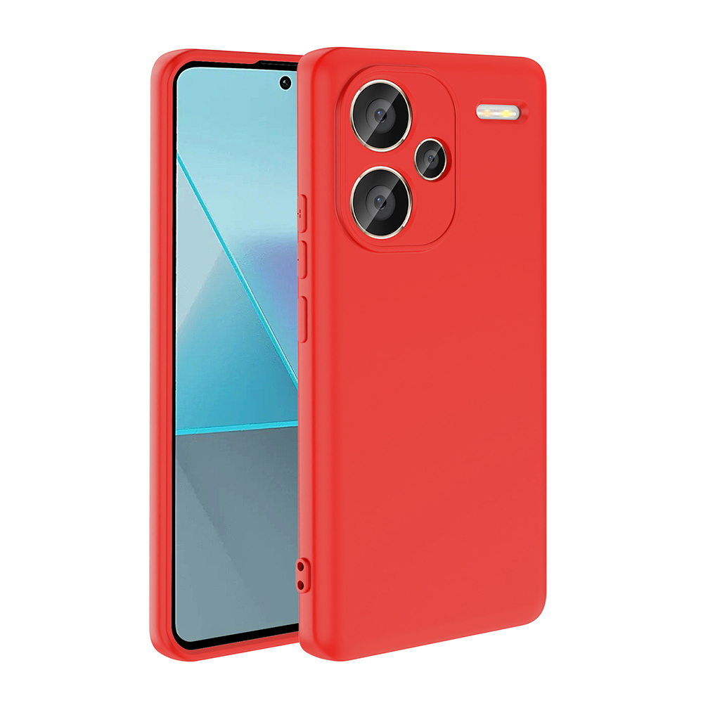 Xiaomi Redmi Note 13 Pro Plus 5G Kılıf Zore Mara Lansman Kapak - Kırmızı