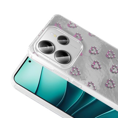 Xiaomi Redmi Note 14 4G Case Camera Protection Figured Zore Ponti Silicone Cover - 13