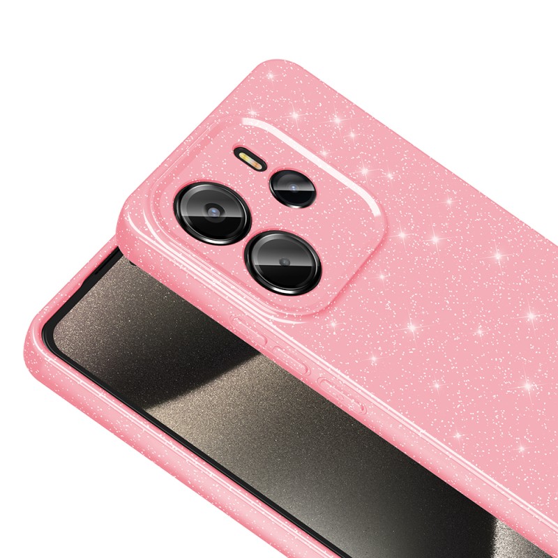 Xiaomi Redmi Note 14 4G Case Camera Protection Glitter Luxury Zore Koton Cover - 8