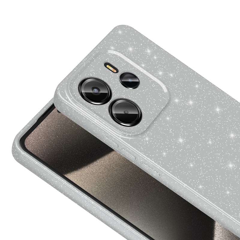 Xiaomi Redmi Note 14 4G Case Camera Protection Glitter Luxury Zore Koton Cover - 11
