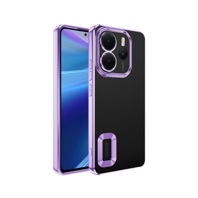 Xiaomi Redmi Note 14 4G Case Camera Protection Logo Showing Zore Omega Cover - Zore