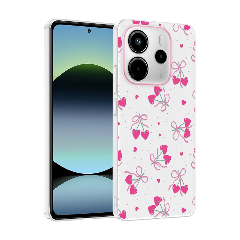 Xiaomi Redmi Note 14 4G Case with Camera Protector, Patterned Zore Clip Cover - 1