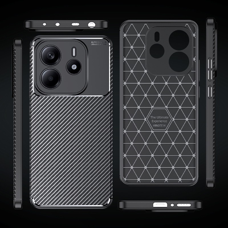 Xiaomi Redmi Note 14 4G Case Zore Negro Silicone Cover - 14
